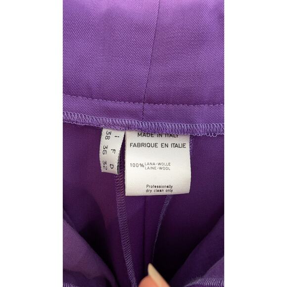 100% wool Purple Pantsuit — Mother of Pearl Buttons - Picture 8 of 8